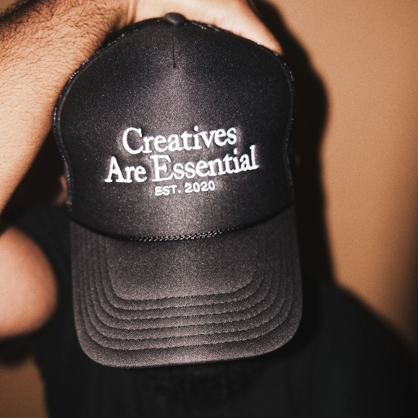 Black/White TRUCKER Hat