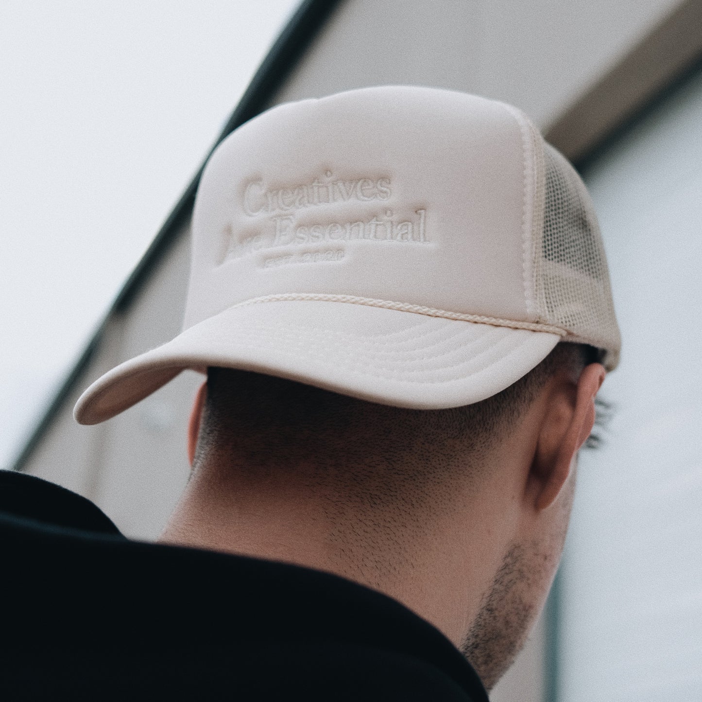 Cream TRUCKER Hat